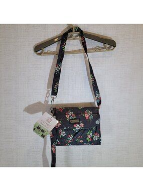 NWT LillyBit Floral Diaper Bag Organizer Crossbody Wristlet Clutch Baby Bag